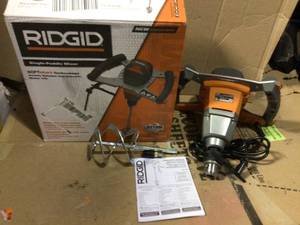 lot 76 image: Single-Paddle Mixer by RIDGID in good conditions 