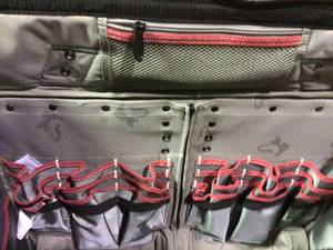lot 79 image: 22 in. Pro Grade Rolling Tool Tote Bag by Husky
