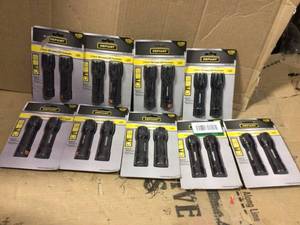 lot 88 image: 2-Pack 150 Lumen LED AAA Flashlight Batteries Included BLACK