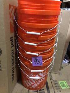 lot 93 image: The Home Depot 5 Gal. Homer Bucket (6-Pack)