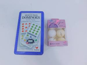 Wilson New Clear Cover Golf Balls (6)  New Cardinals Mexican Train Dominoes