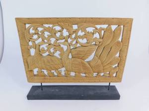 Wood Carving on Wood Base