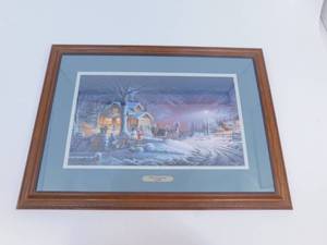 Collectible Hand Signed 1992 Winter Wonderland by Terry Redlin