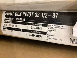 lot 34 image: PIVOT DLX PIVOT 32 12 TO 37 SHOWER DOOR