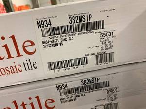 lot 53 image: DALTILE GLASS MOSAIC TILE