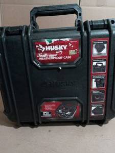 13.5 in. Plastic Tool Box in Black by Husky- not used
