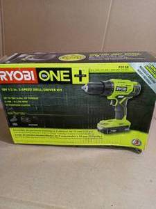 18-Volt ONE Lithium-Ion Cordless 12 in. DrillDriver Kit with (1) 1.5 Ah Battery and 18-Volt Charger by RYOBI- open box not used
