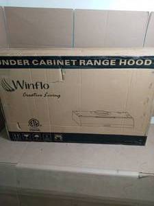30 in. 350 CFM Convertible Under Cabinet Range Hood in White with Aluminum Mesh Filters and Push Button by Winflo- open box not used