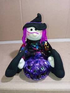 Halloween plush witch doll- not used