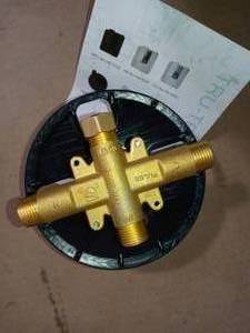 Tru-Temp 1-Handle Pressure Balanced 12 in. Rough-In Valve Trim Kit in Brushed Nickel (Valve Included) by PULSE Showerspas- open box not used