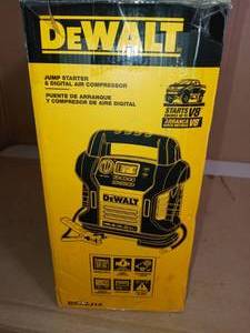 DEWALT- 1400 Peak Amp Jump Starter with Digital Compressor- not used