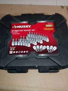 38 in. Drive Master Bit Socket Set (37-Piece) by Husky- open box not used