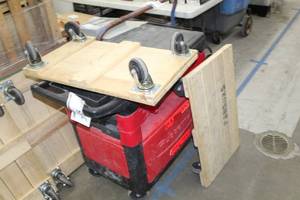 lot 269 image: Lot of (2) Wood Moving Dolly 30 x 18 x 6