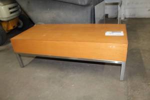 lot 48 image: Wood Top Metal Office Bench