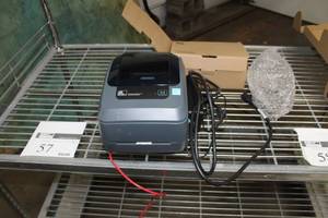 lot 57 image: Zebra Thermal Label Printer GX430t with 35-Rolls of Labels