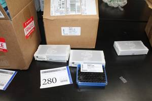 lot 280 image: Lot of (1 Case  2 Packages) Thermo Scientific Amber Vials