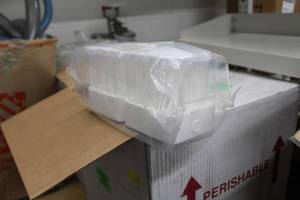 lot 265 image: Lot of (1 Case) Basix Sterile 15ml Flat Top Screw Cap with Rack 400 cs