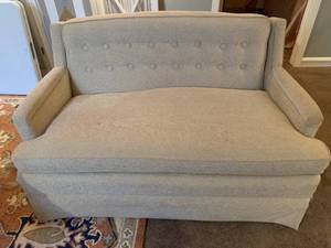 Small Beige Loveseat