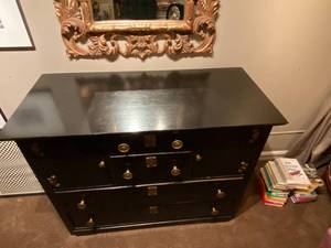 Black Chest with Asian Details