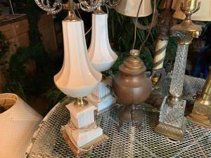 Nine lamps, great for any room or crafting