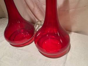 Mod Red Table Lamps