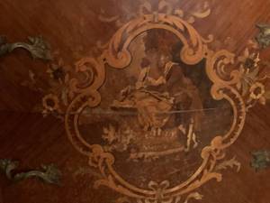 Curved Front Wood Chest from India
