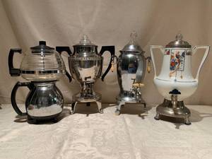 Group of 5 Coffee Urns