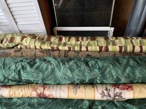 6 bolts of decorator fabric