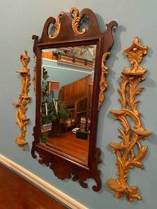 Mirror and shelves