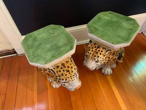 Leopard plant stands