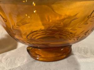 Amber glass items
