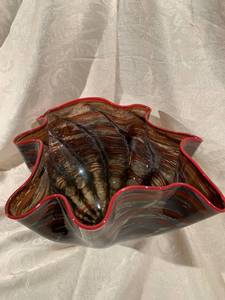 Large Art Glass Bowl