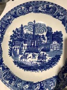 Blue and white pottery