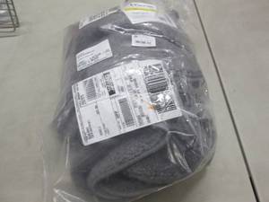 lot 13 image: 4 pc Dark Gray Bath Rug Set...