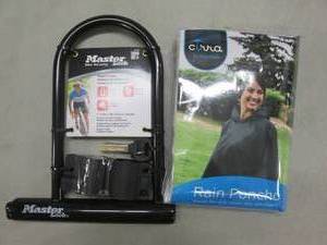lot 32 image: Master Lock Bicycle Lock, Rain Pouc...
