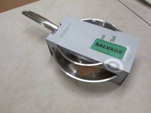 lot 36 image: Stainless 8&10 inch Skillet Set...