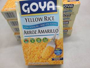 lot 96 image: 9- 7 oz Boxes Goya Yellow Rice...