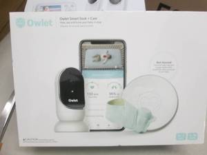 lot 98 image: Owlet Smart Sock & Cam Retail $349....