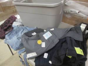 lot 163 image: Tote of NWT Assorted Clothing Items...