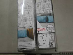 lot 167 image: 2 Rolls Star Wars Peel & Stick Wall...