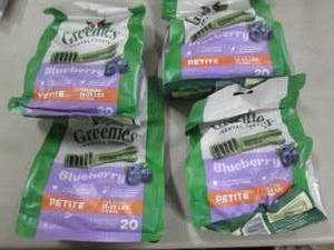 lot 191 image: 4 pks Greenies Dental Treats...