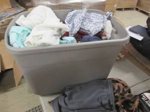 lot 199 image: Tote of NWT Assorted Clothing Items...