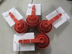 lot 216 image: 4 - 8 pc Measuring Cup & Spoon Sets...