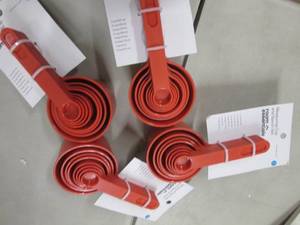 lot 220 image: 4 - 8 pc Measuring Cup & Spoon Sets...