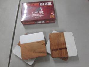 lot 226 image: Exploding Kittens Card Game, 4 Coas...