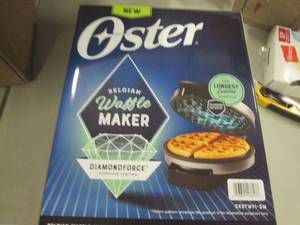 lot 245 image: Oster Belgian Waffle Maker open box...