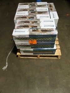Pallet with 28 cases of Lifeproof Blonde Wood lp38 624hd1pr not used see pictures