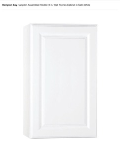 Assorted Hampton bay cabinets in white See pics and descriptions
