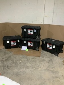 4 husky 37 in. Rolling Tool Box Utility Carts Black see pics