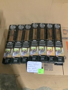 25 cases with ACHIM Sterling 36 in. Width Driftwood Water Resistant Peel & Stick Vinyl Plank Flooring (15 sq. ft.case) Not used see pics